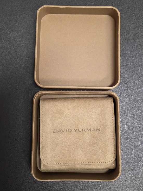 David Yurman Two-Tone Petite Cable Linked Necklace Silver and 14kt Gold NWOT - Picture 5 of 6